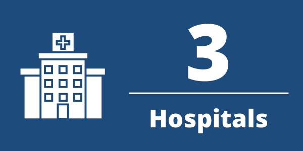3 hospitals